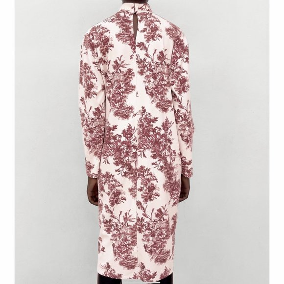 *NWT* Zara Printed Soft Dress - Picture 8 of 13